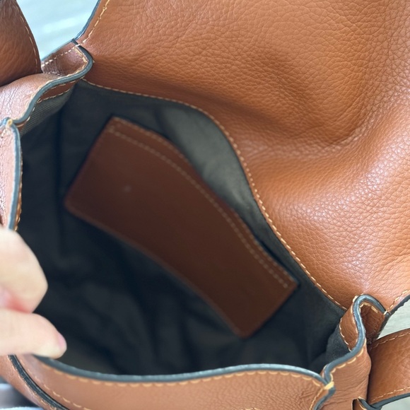 Chloé Marcie Brown Leather Crossbody Bag with Tassel - Picture 4 of 8